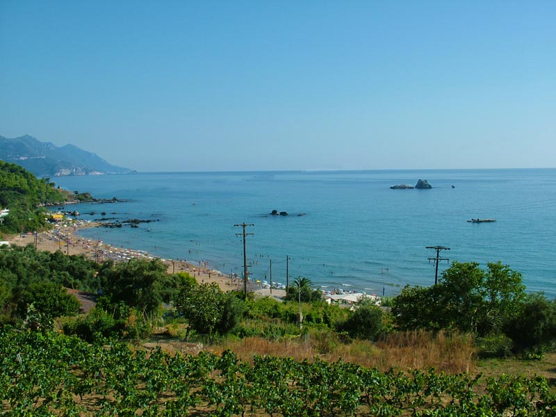 Pelekas beach in midsummer