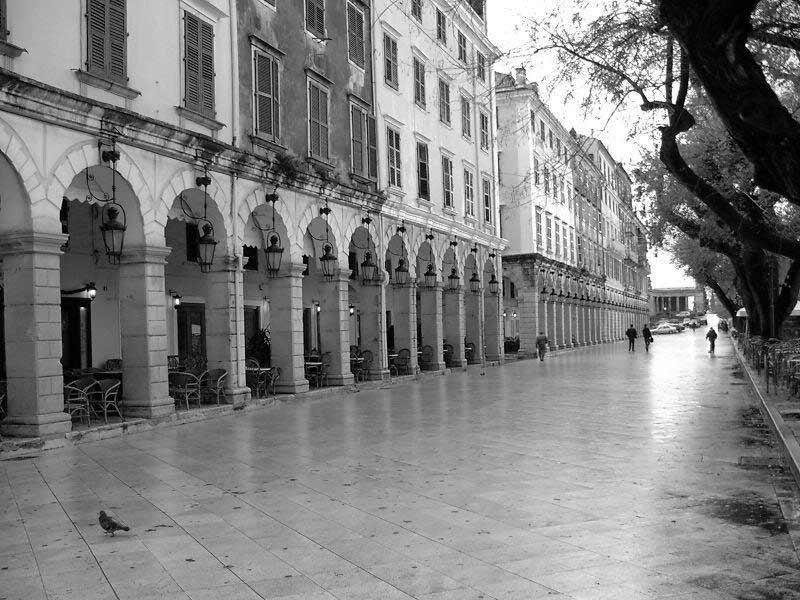 Corfu Town - the Liston